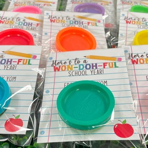 Back To School Gift, Personalized Play Mold Doh Gift, First Day of School Class Gift, Open House Gift, Kindergarten Preschool Classroom Gift