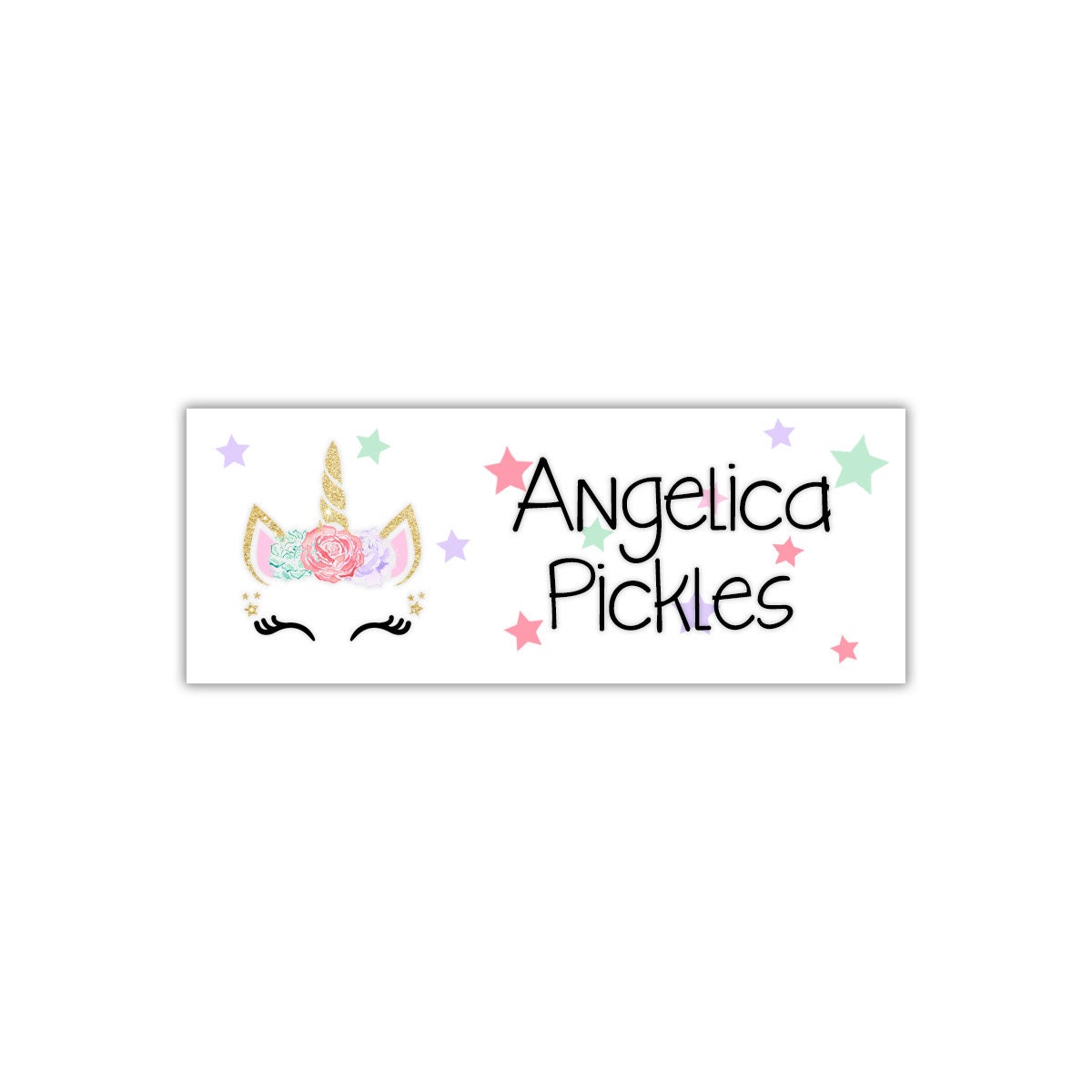 Unicorn School Supply Labels, Waterproof Labels, Personalized Name Labels, Labels for School Supplies, Name Stickers, Bottle Labels