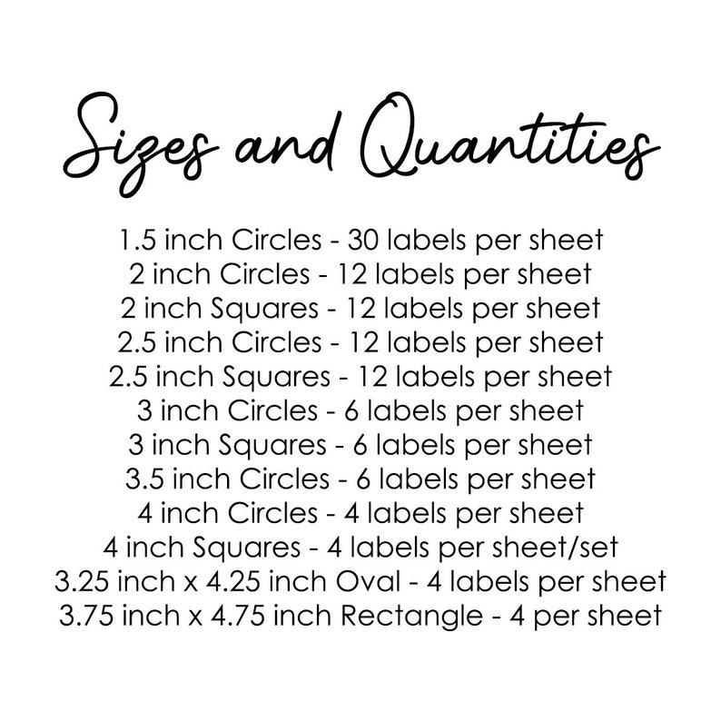 Printing Service: Glossy Stickers & Labels, Custom Sizes - Etsy