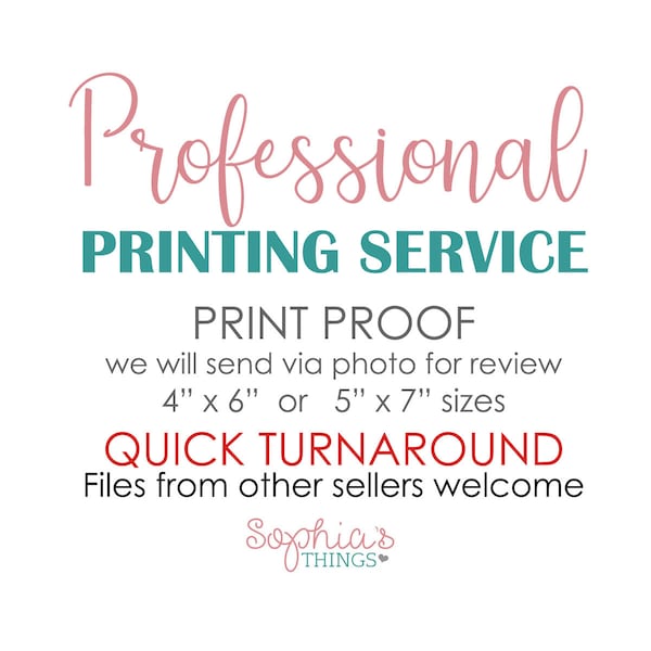 Print Proof Request, Sample Print, Send A Photo of Your Printed Card, No Physical Card Will Be Shipped To You, Professional Printing Service