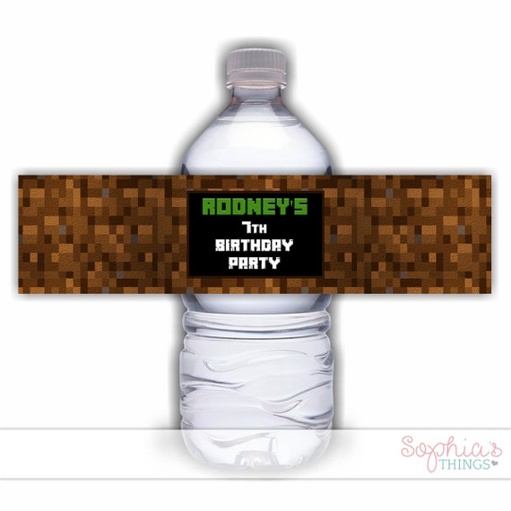 Roblox Water Bottle Labels Birthday Party Favors - Beyond Jeannie