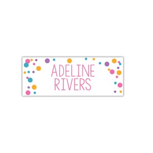  Iron on Name Labels for Clothing (50), Personalized and  Waterproof Kids Name Tags (1.2” x 0.5”), Perfect for School, Daycare and  Camp - White : Office Products