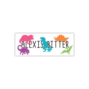 Dinosaur School Supply Labels, Waterproof Labels, Personalized Name Labels, Labels for School Supplies, Name Stickers, Bottle Labels