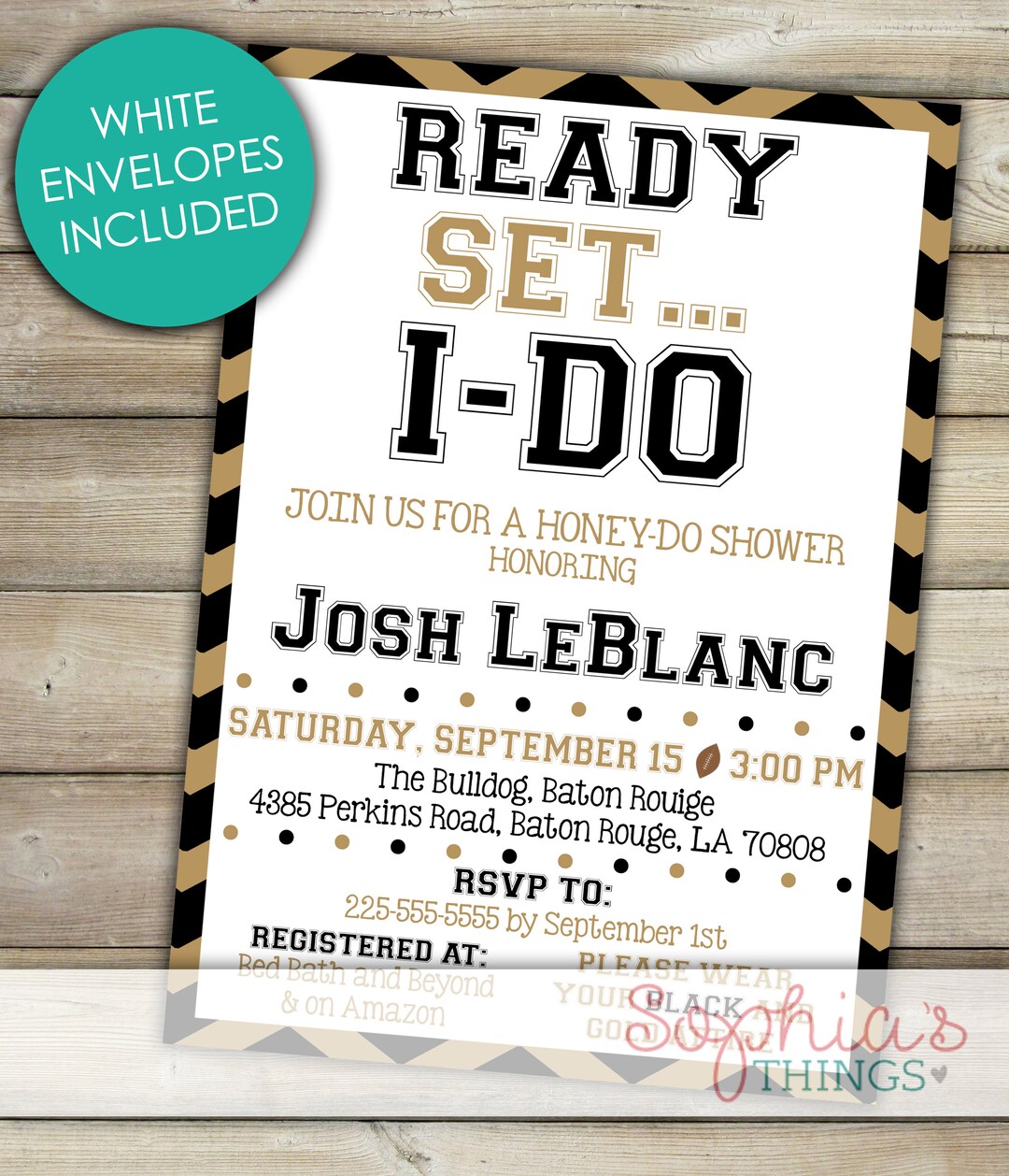 Honey Do Shower Invitation Couples Shower Invitation Ready Etsy