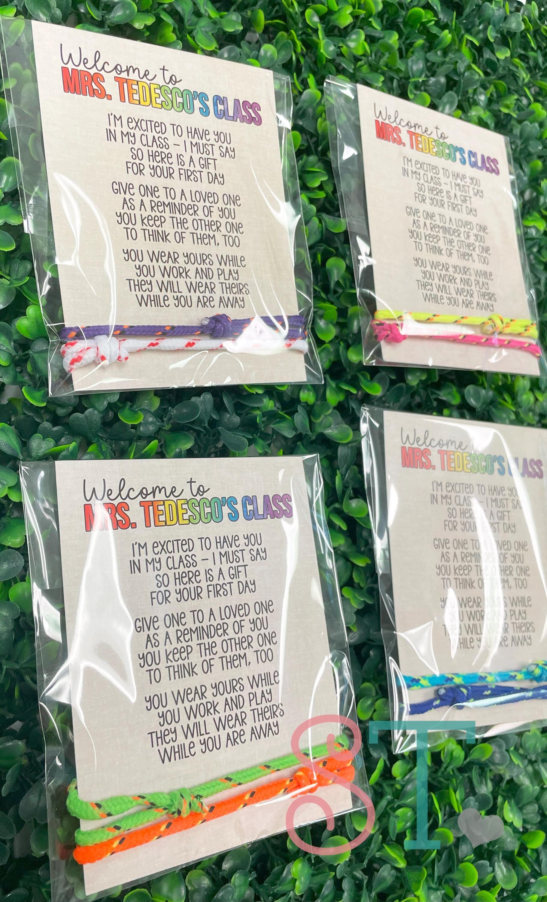 Back to School Friendship Bracelets, First Day of School Student Gift, Teacher Classroom Gift, School Gift, Encouragement Gift for Students