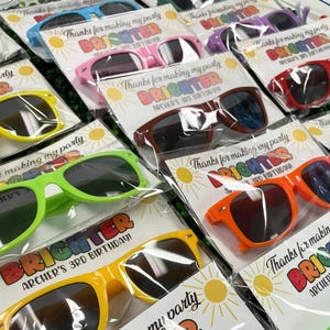 Personalized Sunglasses Party Favors: Kids Birthday Gift