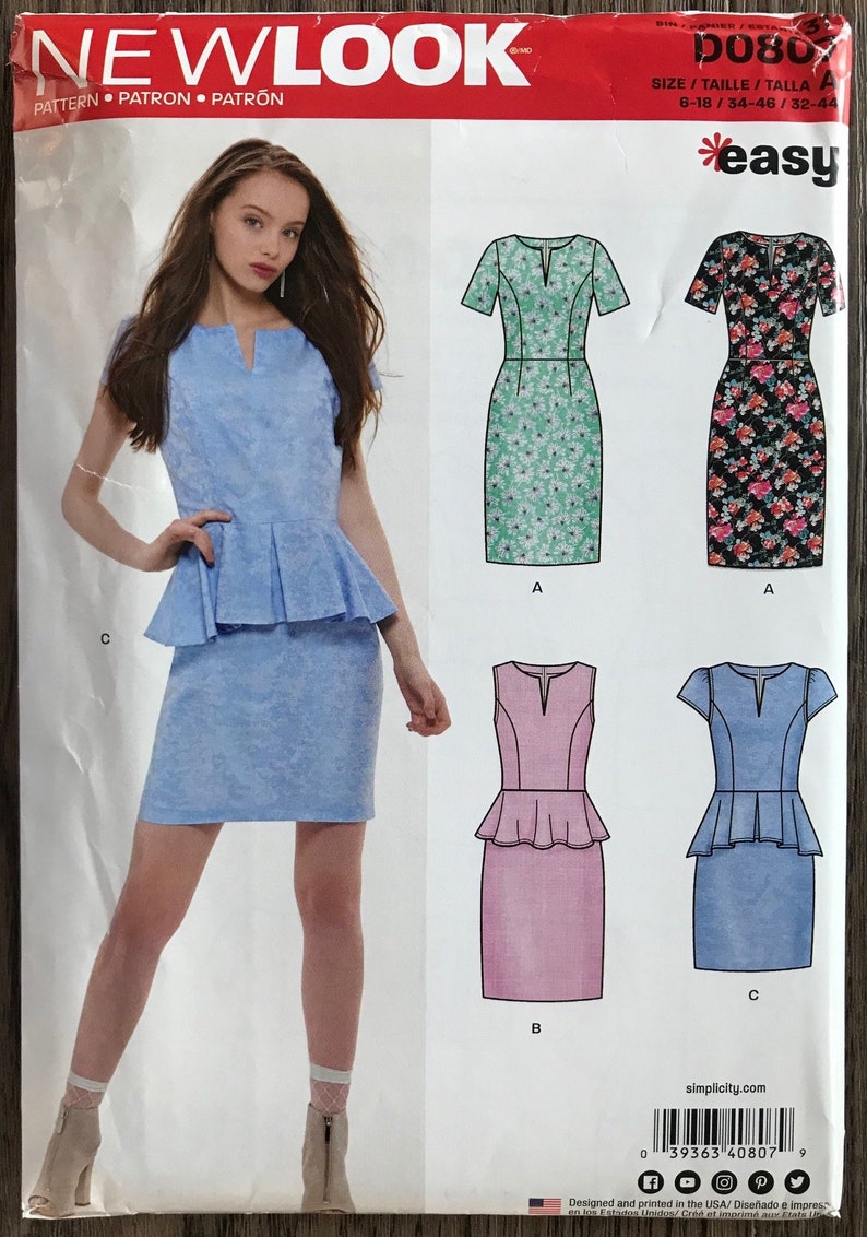 New Look New Look Pattern 6571 Misses/' Dresses