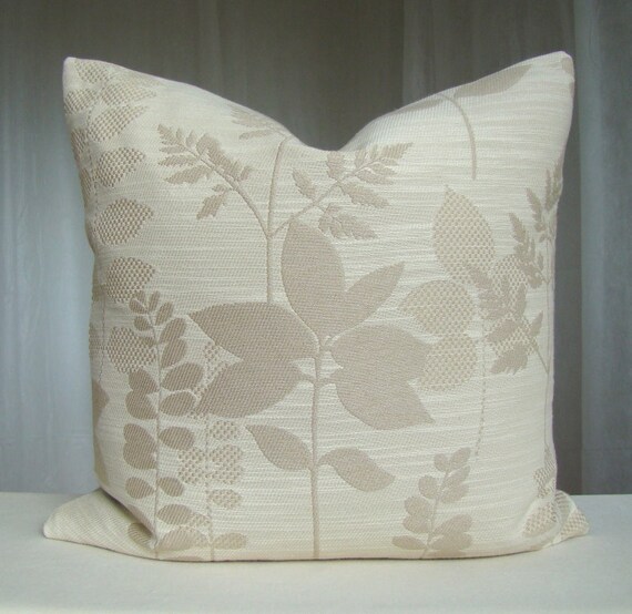 Items similar to Decorative Pillow Cover 18 x 18 Throw Pillow Beige