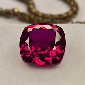 Certified Natural Mozambique Ruby 7–8 Ct Cushion Cut Loose Gemstone for Rings, Pendants & Jewelry Making