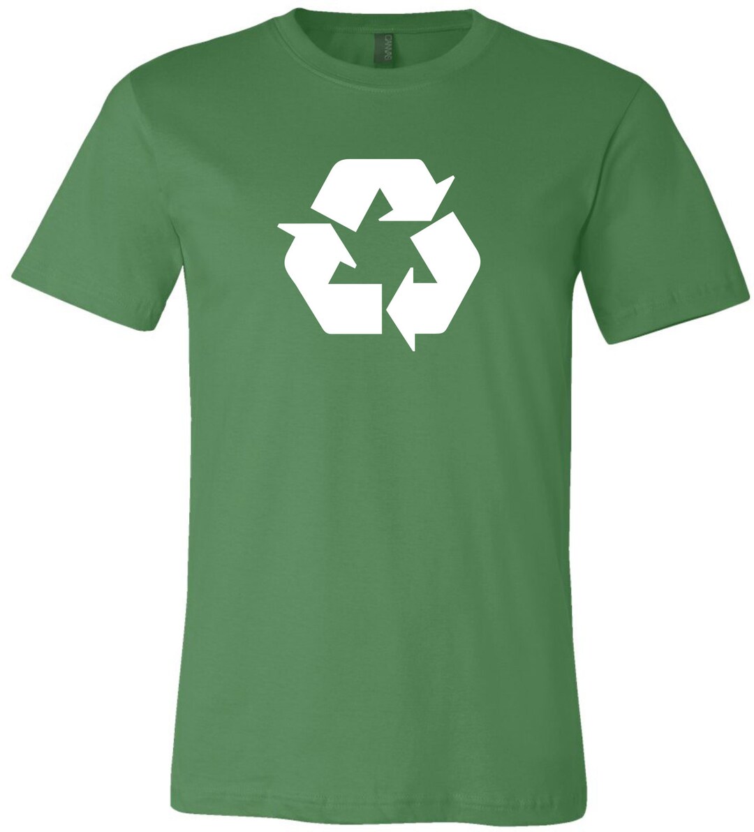 RECYCLE SYMBOL Environmental Logo 100% Cotton Fitted T-shirt - Etsy