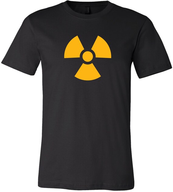 Radioactive Hazard Symbol Trefoil Logo 100 Cotton Fitted Etsy