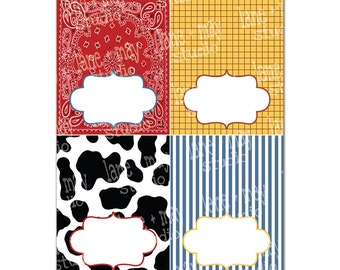 party food labels you print at home - INSTANT DOWNLOAD