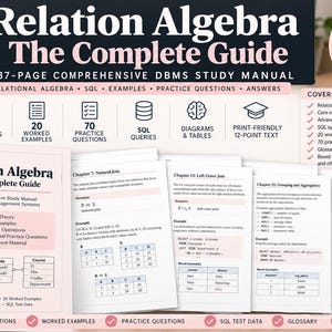 Relational algebra and SQL guide