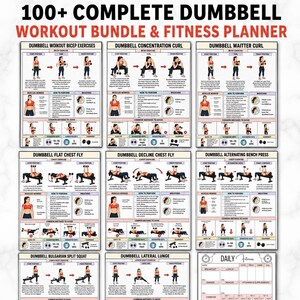 100+ Dumbbell workout bundle Top full body exercises