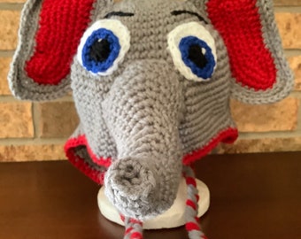 Crocheted Elephant Hat—University of Alabama “Big Al”