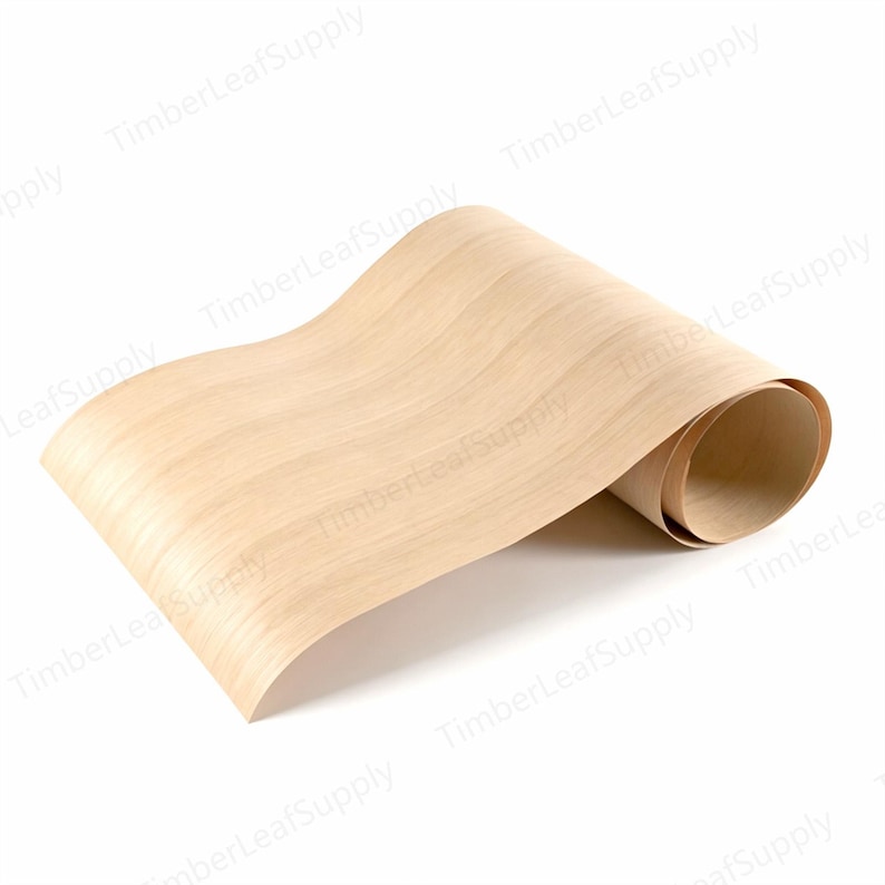 Natural White Oak Wood Veneer, Flexible Real Wood Veneer Sheets for ...