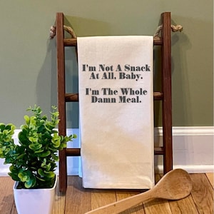 Lizzo Merch Sassy Funny Kitchen Towel, Badass Gift for Women, birthday gift for sister, Christmas gift for best friend, Stocking Stuffer