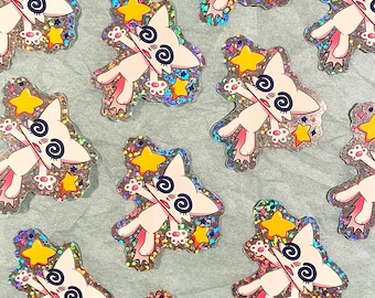 Glittersticker met sterrenmotief