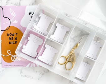 Bobbins Case Thread Organizer Box Only Bobbin Holder Bobbins Spool Storage Box Holds 44 Bobbins and Sewing Thread Spool Compatible with Brother丨Janome丨Babylock丨Singer丨Kenmore Sewing Machine