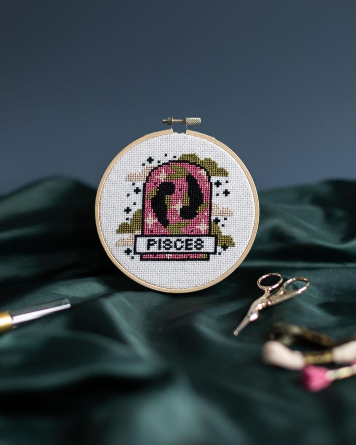 Pisces Pdf PISCES PDF PATTERN Zodiac Sign Modern Cross Stitch Horoscope Stars ...