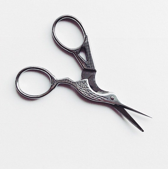 Cute Kawaii Clear Acrylic Silver Scissors School Office Scissors