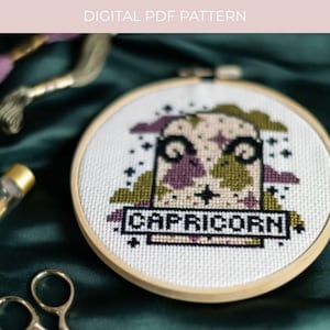 CAPRICÓRNIO PDF PADRÃO Signo do Zodíaco Leão Ponto Cruz Moderno Horóscopo Estrelas Floral Celestial Gótico Pdf Padrão Digital Amigável para Iniciantes