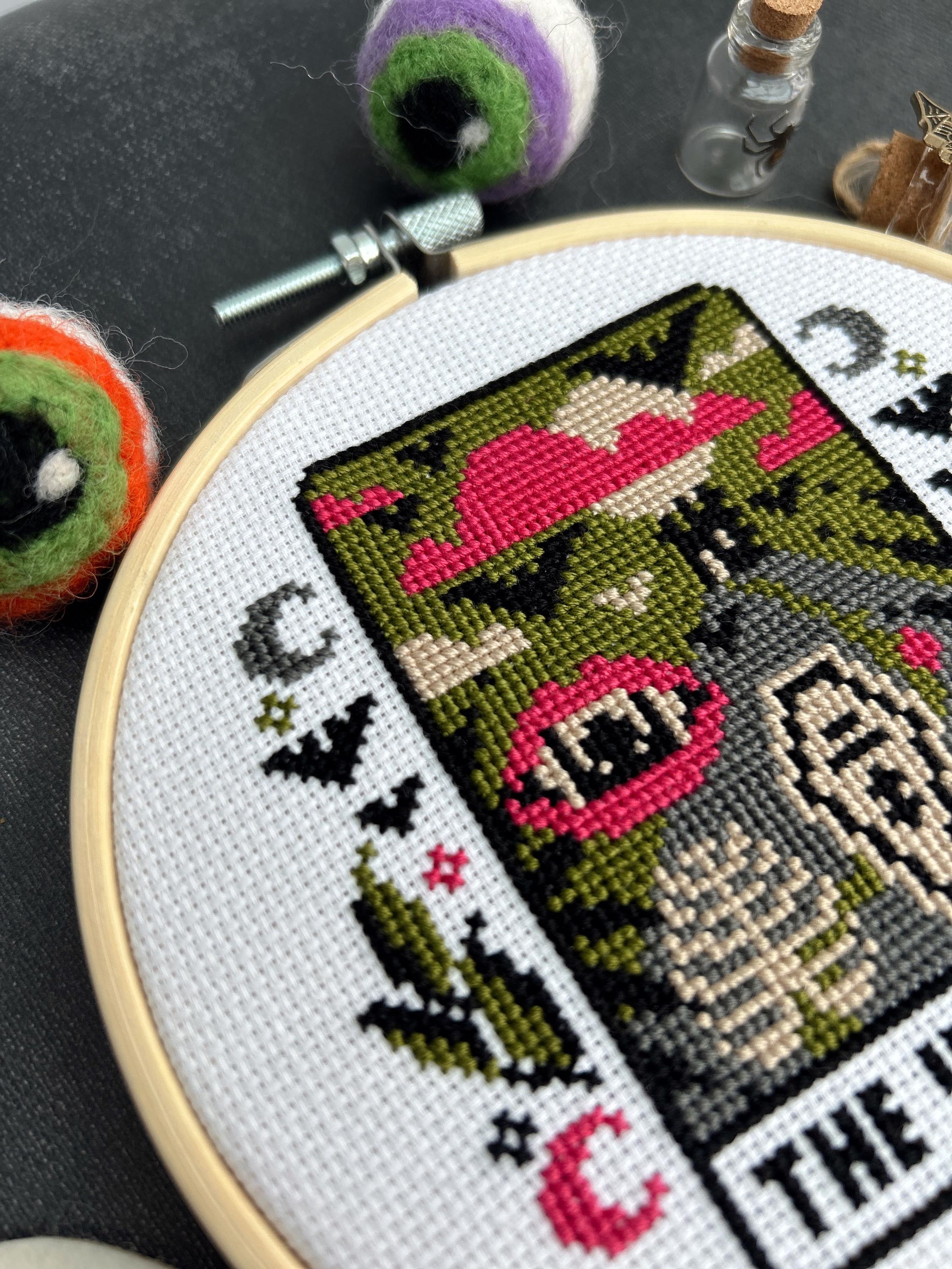Vampire Weekend Croakerman Pattern DIGITAL PATTERN 'the Vampire' Halloween Design - Spooky Gothic Cross ...