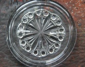 Vintage Rosace Baccarat Crystal Wine Coaster, vintage Baccarat Crystal Wine Coaster, Rosace Baccarat crystal, vintage Baccarat crystal