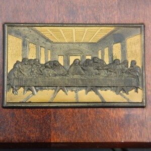 Vintage MCM Last Supper, Vintage cast Last Supper plaque, Vintage Mid Century Christian Art, Mid century Last Supper, vintage Christian Gift