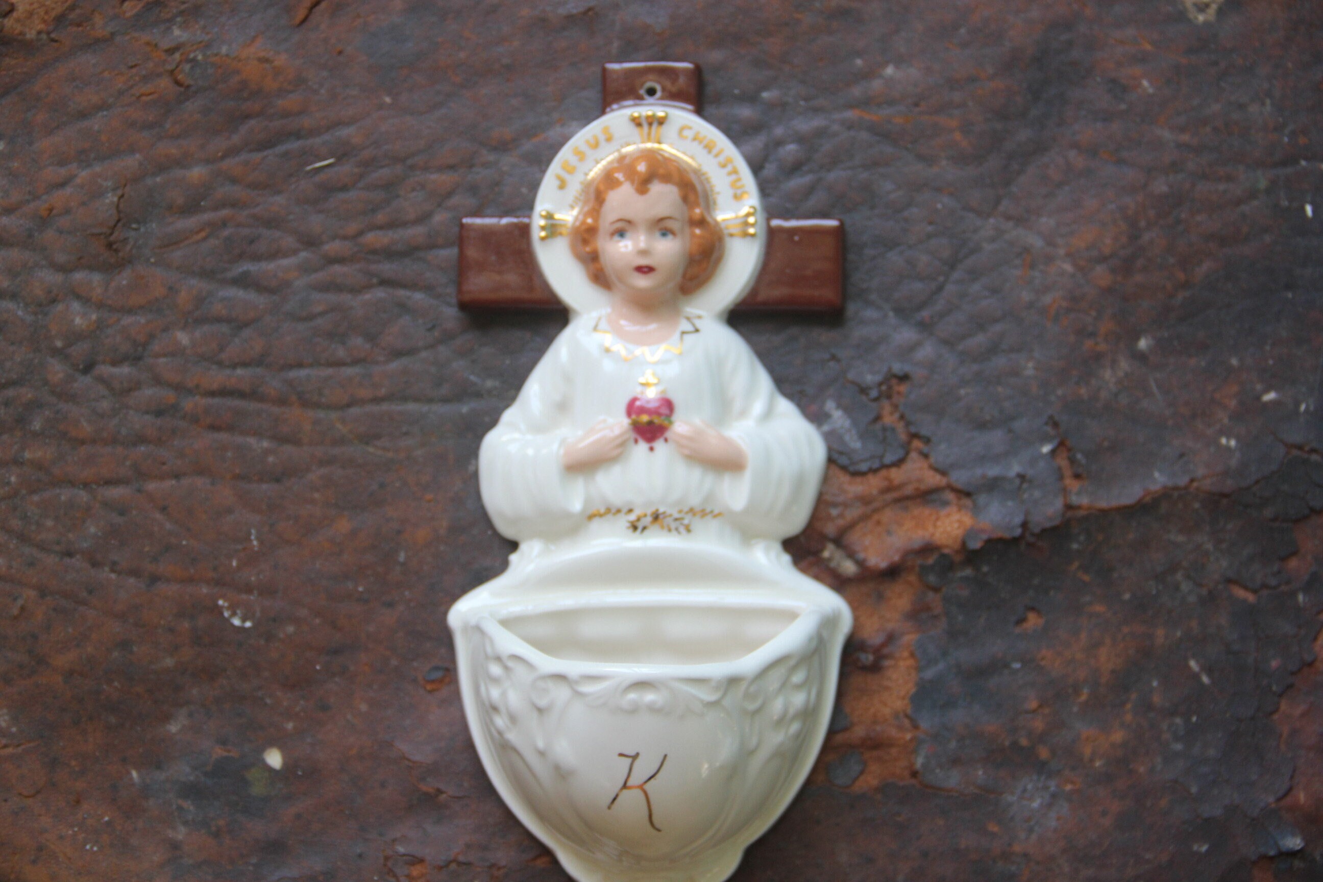 Vintage Holy Water Font, Antique Holy Water Font, Vintage Vintage Holy Water Font, Antique Holy Water Font, Vintage