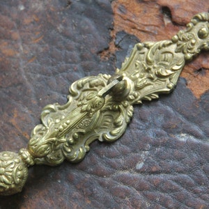 Beautiful Antique Brass Door Knocker, Ornate brass door knocker, Pendulum door knocker