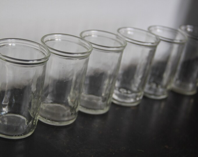 Set of 6 Vintage Jelly Jar Glasses 2 Sets 12 Available Etsy