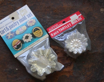 Vintage Tartlet Molds, West Germany & Sweden, Set of 6 NOS