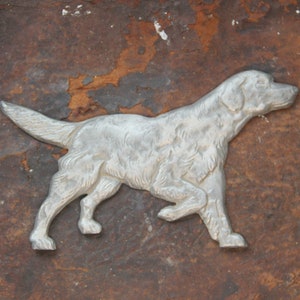 Figural Dog Spaniel /Retriever Gate Topper/ Sign /Fence/ Finial Ornament/ Mailbox