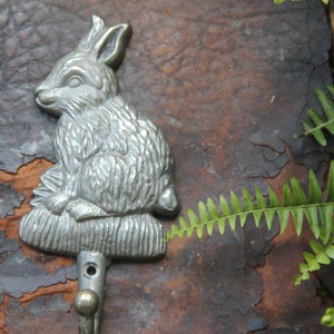 Aluminum Rabbit hook, vintage wall hook, Vintage rabbit hook, Bunny Wall Hook, vintage Coat Hook, wall hook, vintage wall hooks