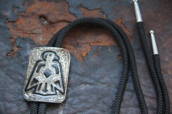 Sweet vintage Thunderbird bolo tie, Vintage THUND… - image 2