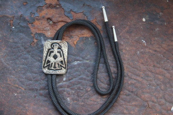 Sweet vintage Thunderbird bolo tie, Vintage THUND… - image 4