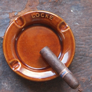 Vintage LOCKE INSULATOR COMPANY Ashtray Advertising Specialty cigar ash tray, vintage tobacciana, vintage cigar ashtray