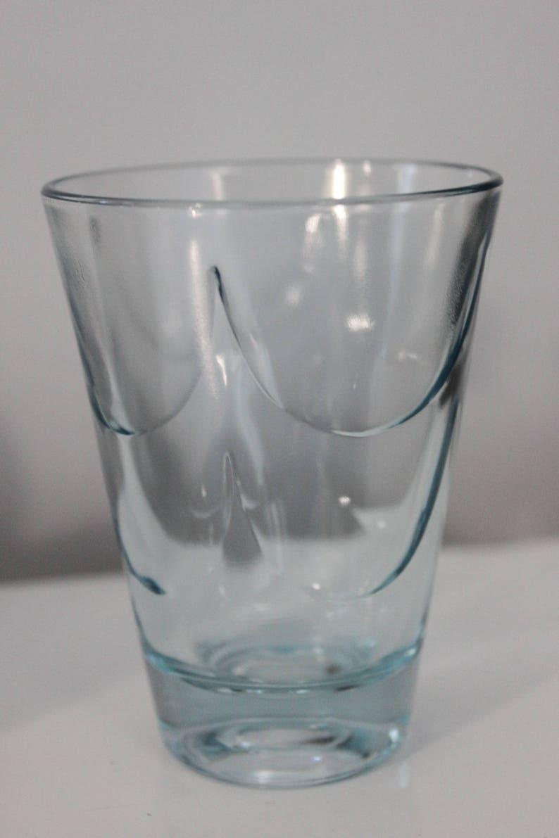 vintage blue drinking glasses