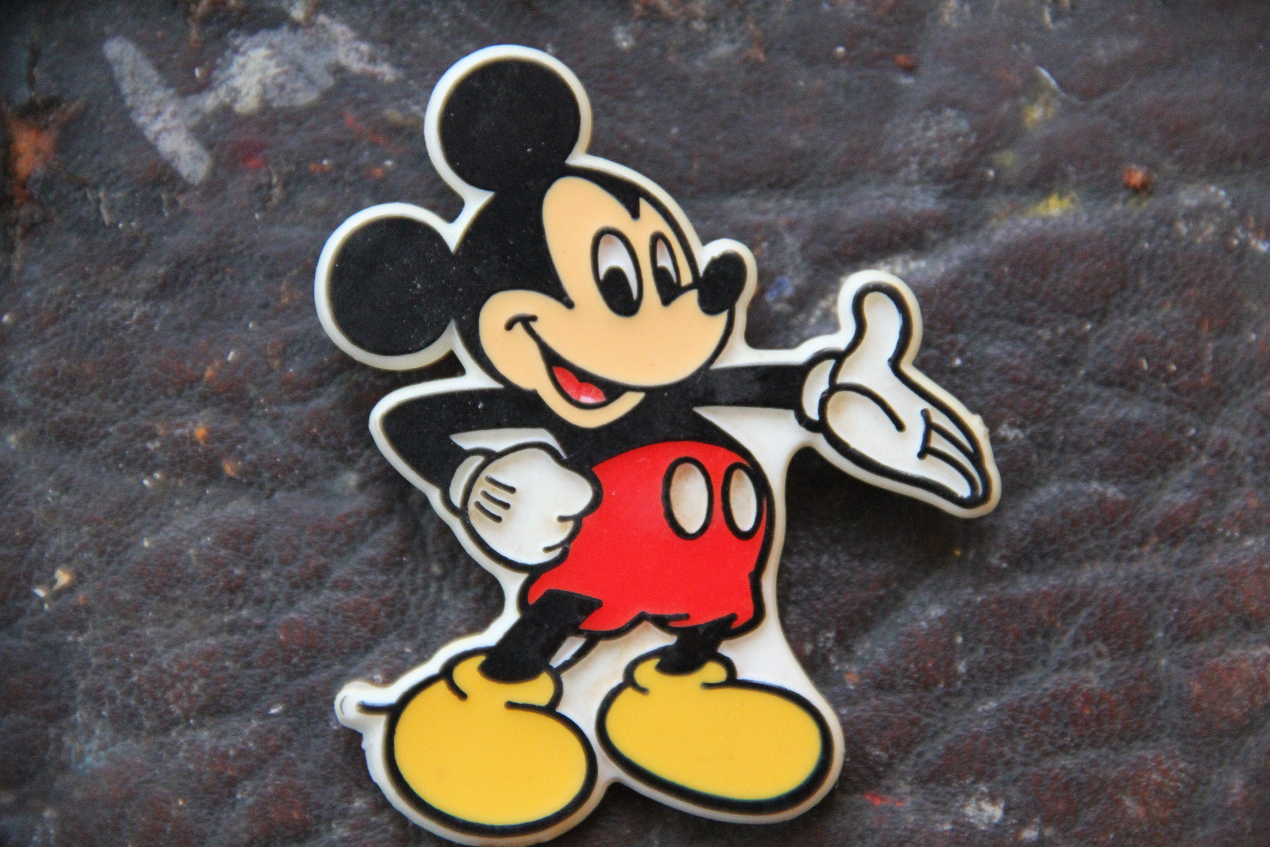 70s Mickey Mouse Pin - Etsy