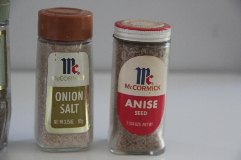 Lot of Vintage Mccormick Spice Jars 1970s80s Mccormick Spice Etsy