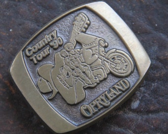 Vintage BRONZE Opryland belt buckle, 1990 Country Tour Ltd. Edition 42 of 300