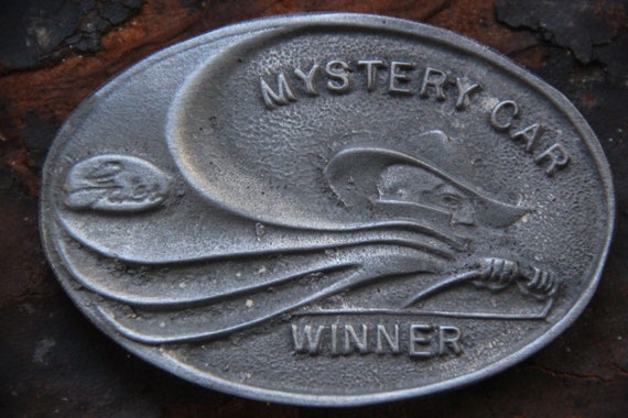 Vintage 1950's GATES Mystery Car Winner Pewter Be… - image 3