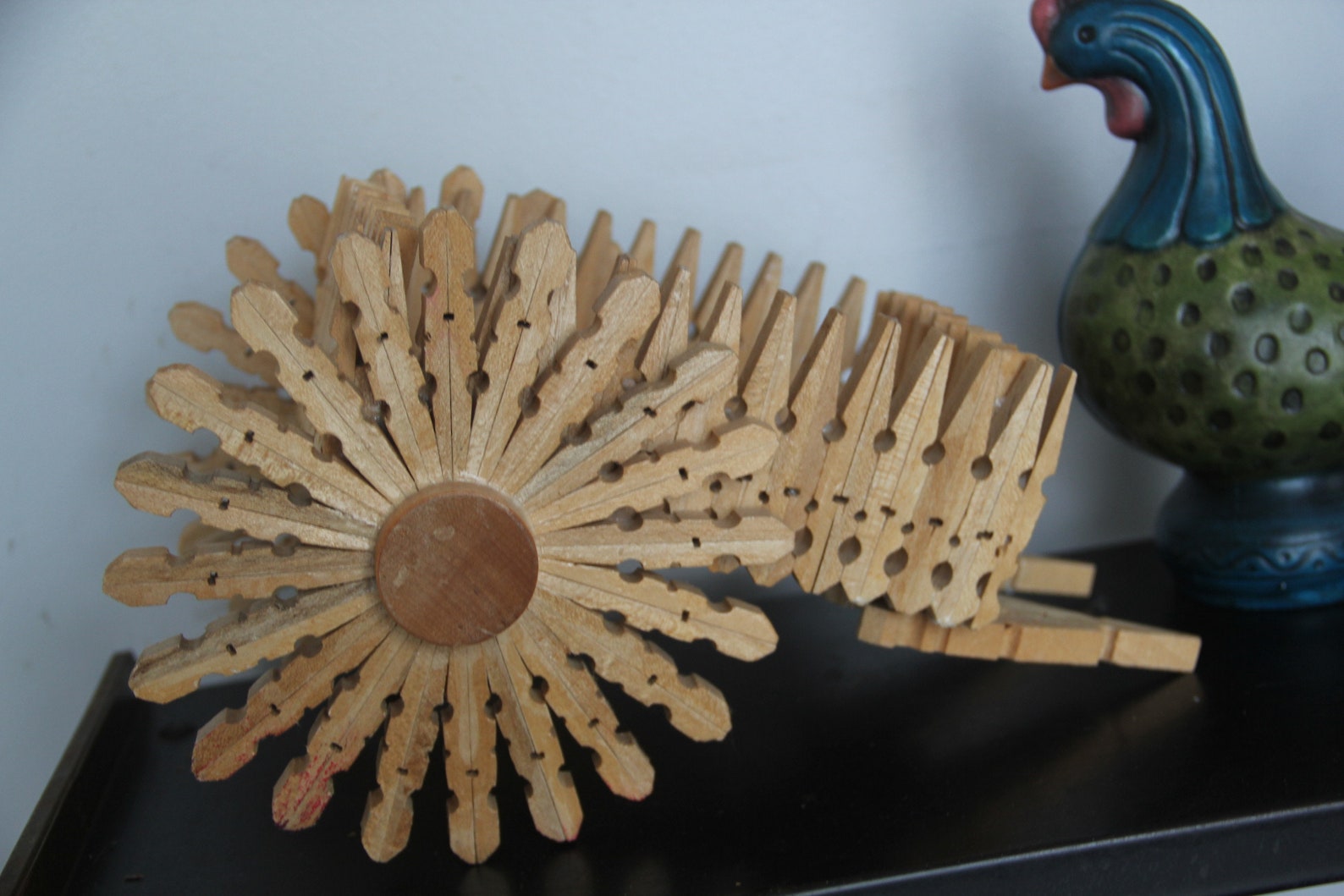 Vintage Clothes Pin Folk Art Vintage Tramp Art Vintage Etsy