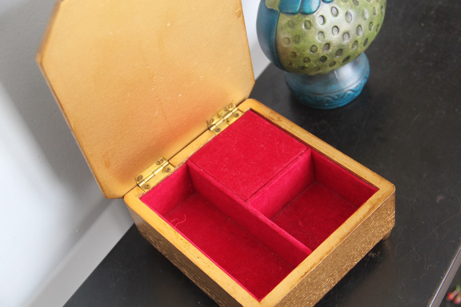 Vintage Gold Jewelry Box Victorian Jewelry Box Etsy