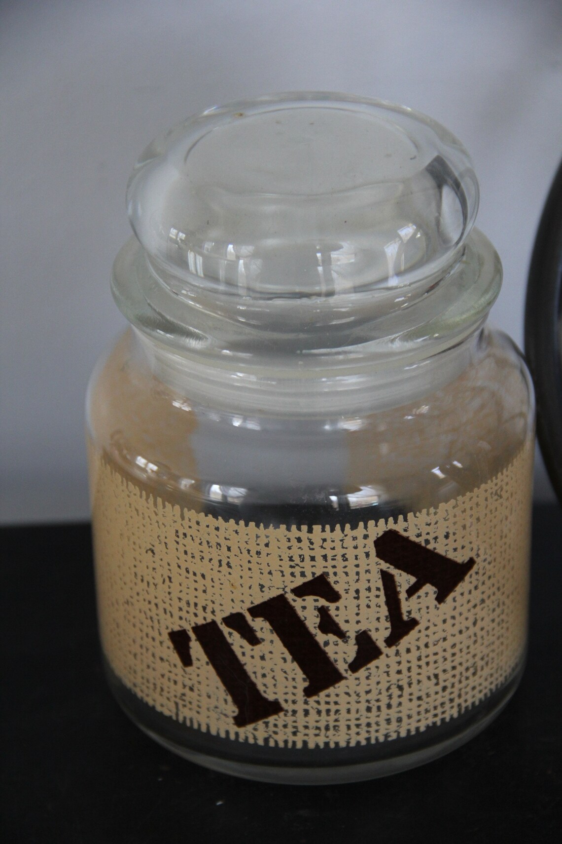 Vintage Glass Tea Jar 2 Avail Vintage Glass Tea Container Etsy