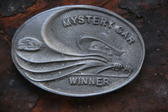 Vintage 1950's GATES Mystery Car Winner Pewter Be… - image 2