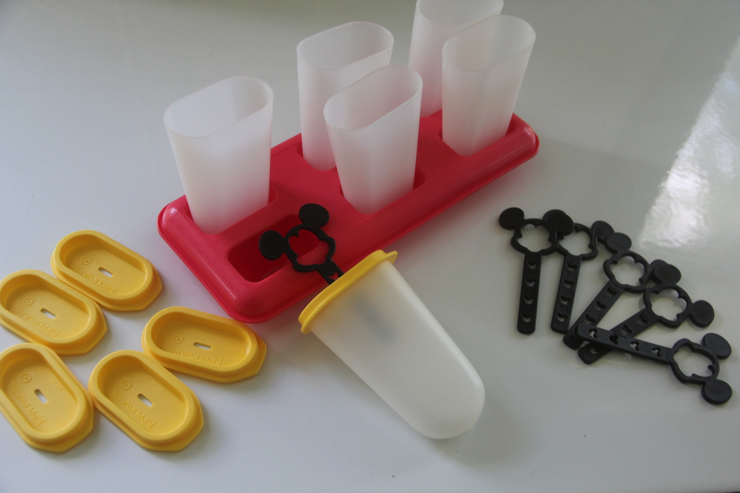 Tupperware Popsicle Mold Replacement Parts, 343 Lid, 344 Container / Cup,  345 Stick 