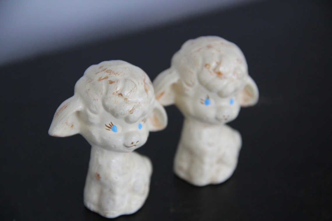 Vintage Sheep Figures Vintage Lamb Figurines Vintage Ceramic Etsy