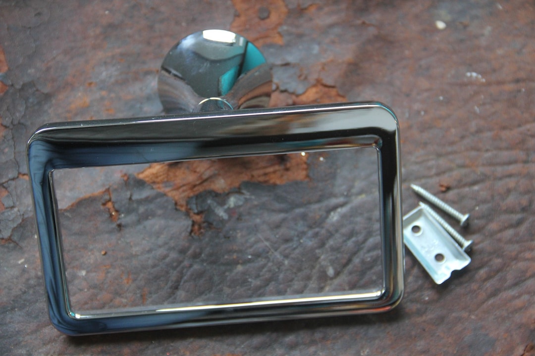 Vintage Mid Century Modern Chrome Towel Ring, Vintage Chrome Towel